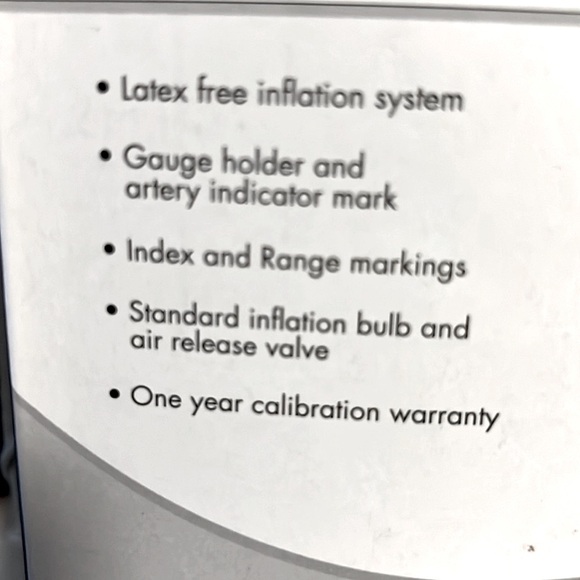 NIB 🩺🫀 BASIC ANEROID ADULT MEDICAL SPHYGMOMANOMETER BLOOD PRESSURE CUFF w/BAG - Picture 5 of 11